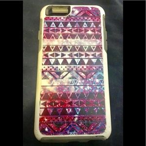 iPhone 6S White and Purple Tribal Otter-box Case